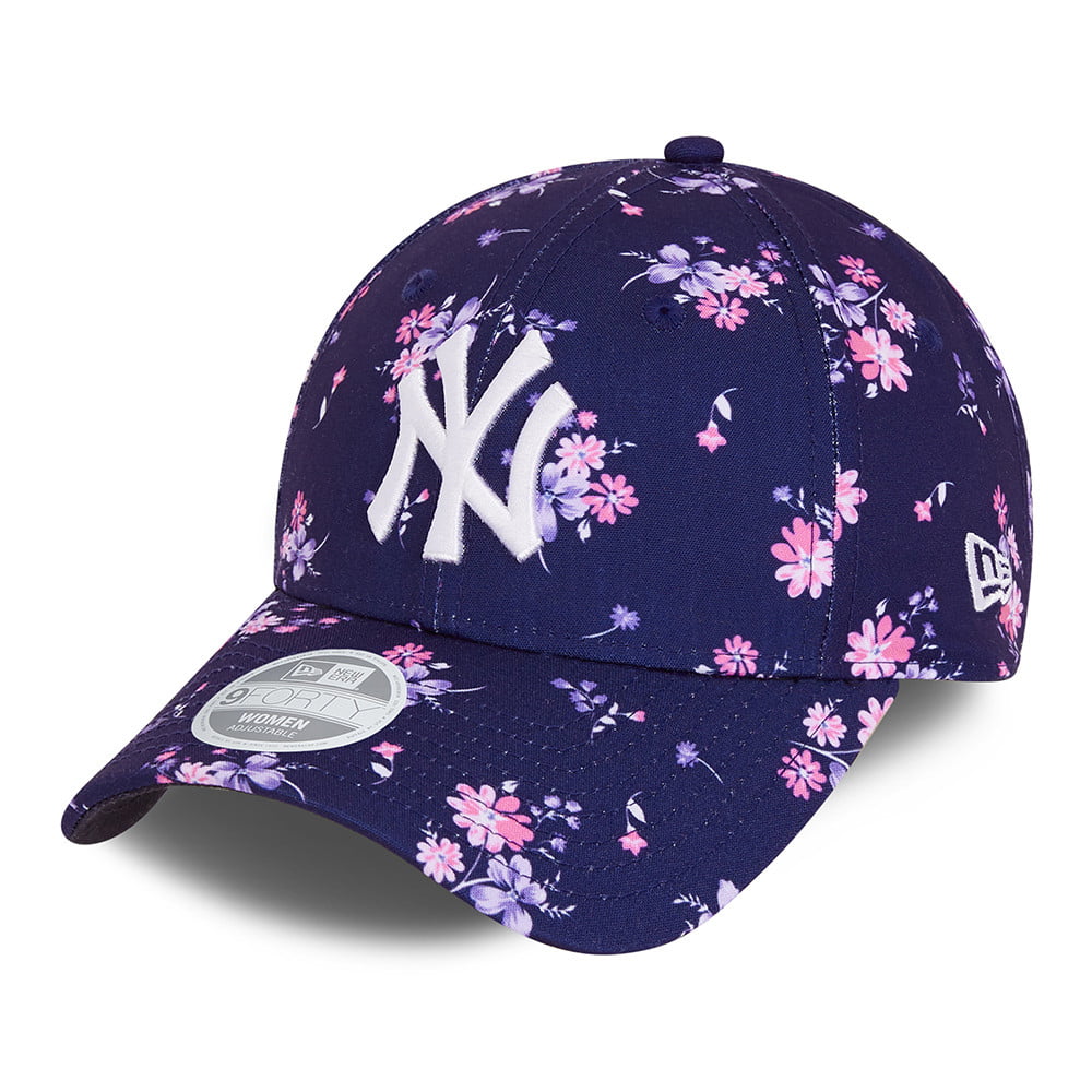 Casquette Femme 9FORTY Floral New York Yankees bleu marine NEW ERA