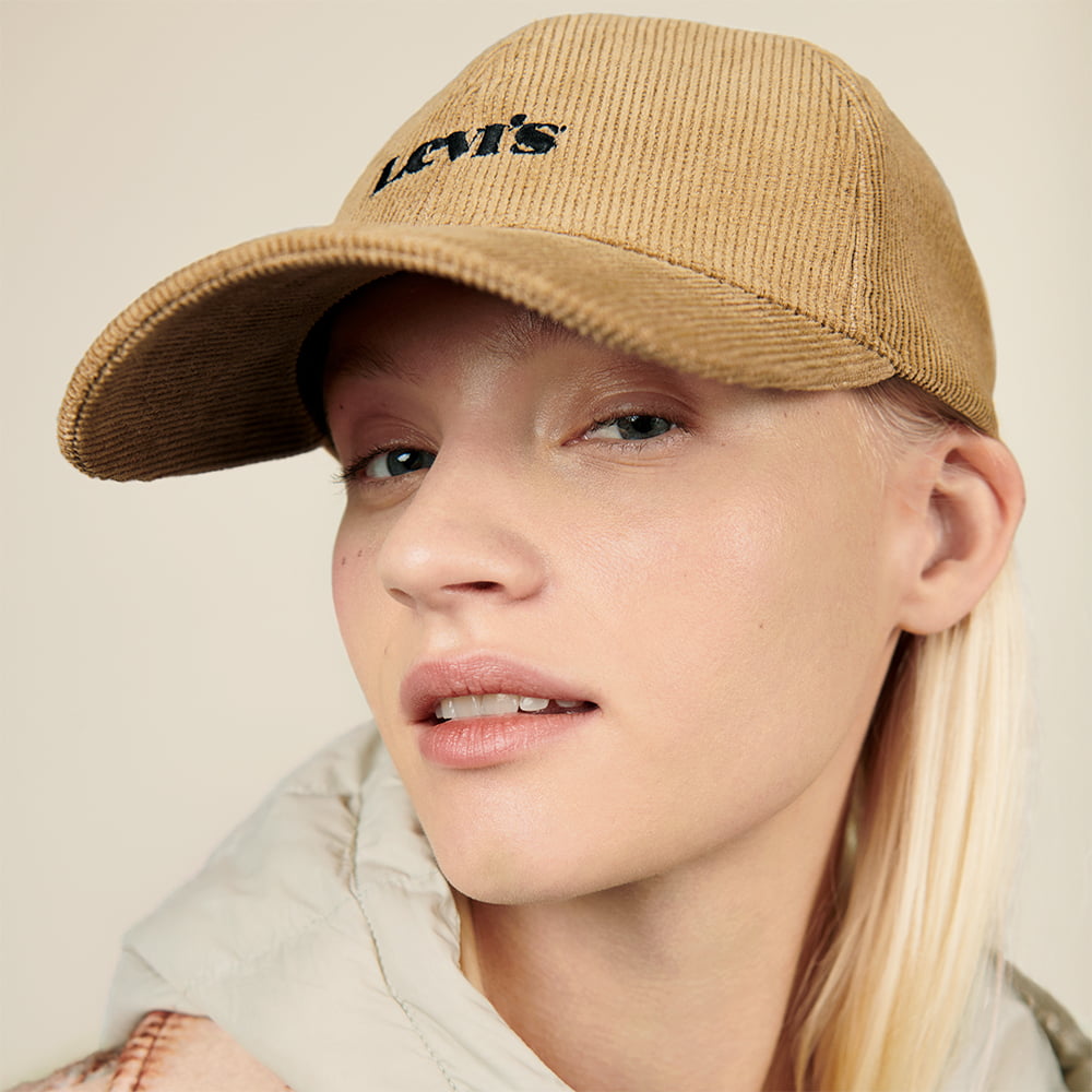 Casquette en Velours Côtelé Modern Vintage Logo sable LEVI'S