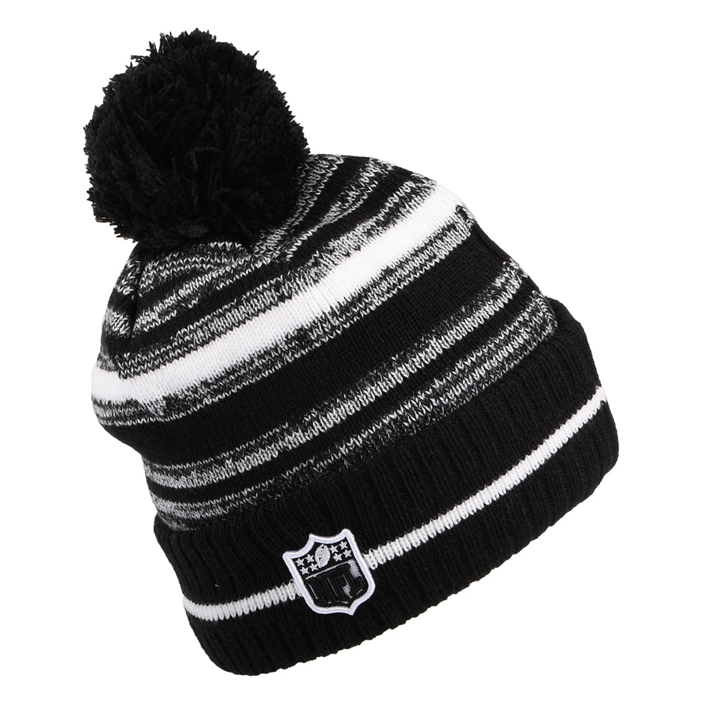 Bonnet à Pompon NFL Sport Knit Green Bay Packers noir-blanc NEW ERA