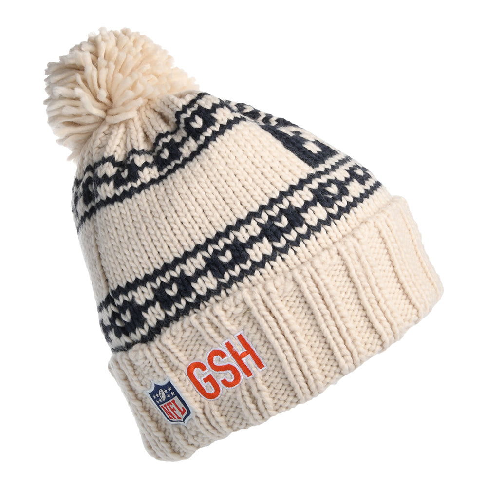 Bonnet à Pompon Femme NFL Sport Knit Chicago Bears avoine NEW ERA