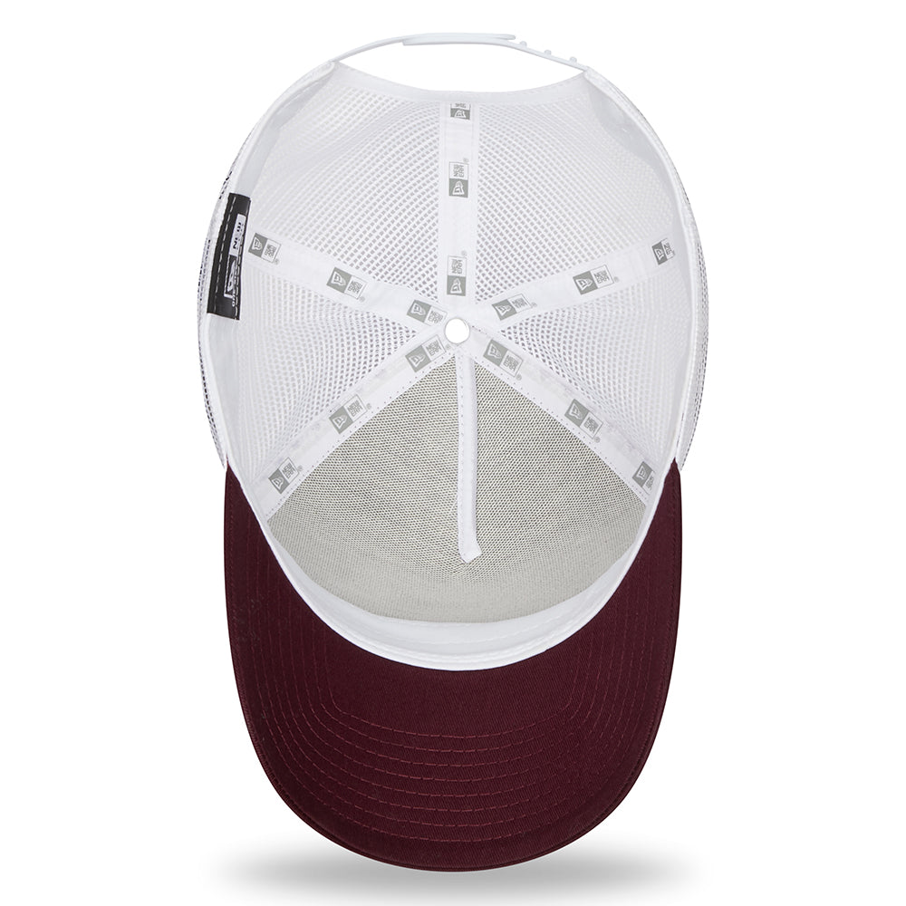 Casquette Trucker A-Frame NE Camp Patch bordeaux NEW ERA