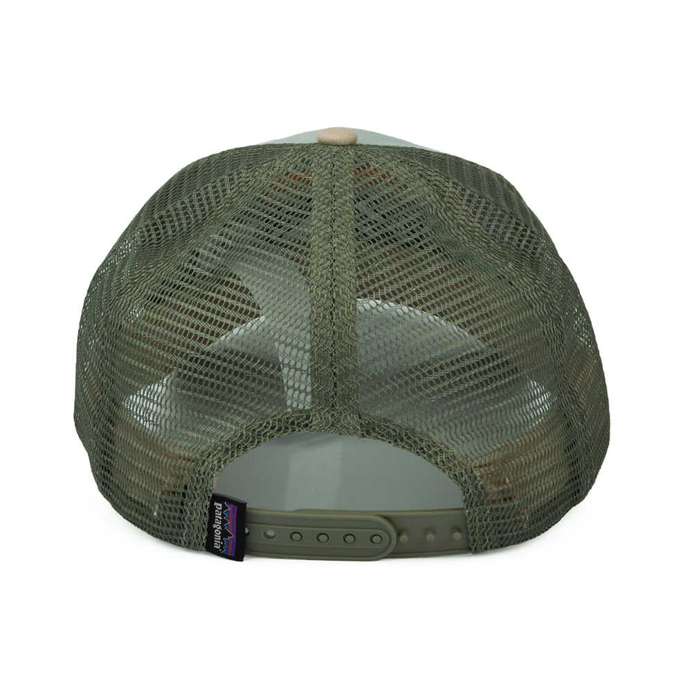 Casquette Trucker en Toile de Coton Bio LoPro Line Logo Ridge menthe PATAGONIA