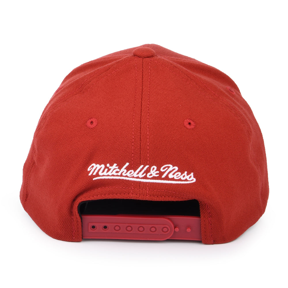 Casquette Snapback NBA Team Ground Stretch Miami Heat bordeaux MITCHELL & NESS
