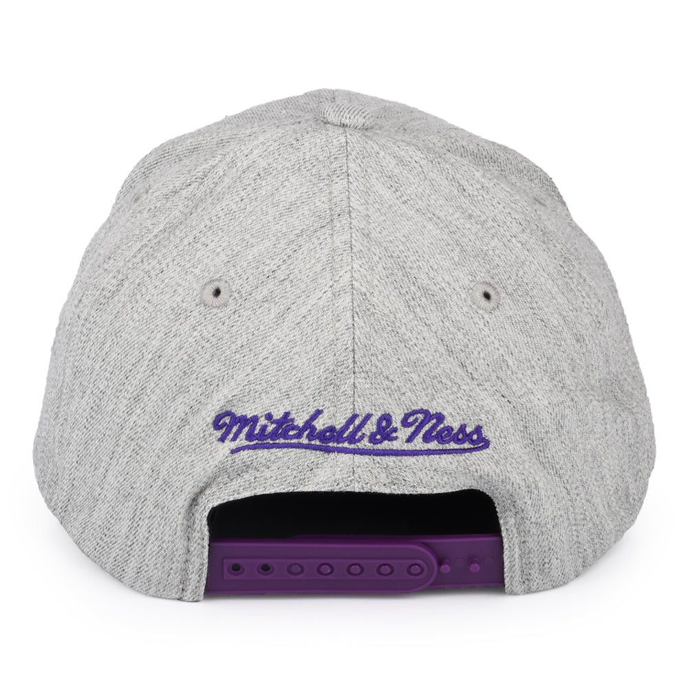 Casquette Snapback NBA Team Heather Charlotte Hornets gris chiné MITCHELL & NESS