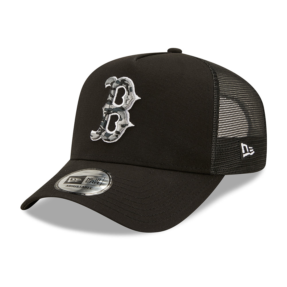 Casquette Trucker 9FORTY MLB Camo Infill A-Frame Boston Red Sox noir-camouflage NEW ERA