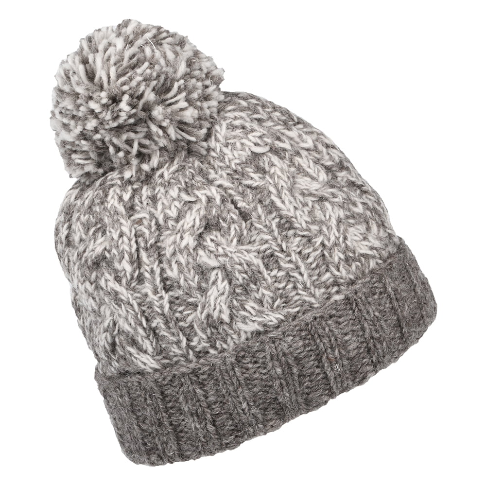 Bonnet à Pompon SP Cable avoine KUSAN