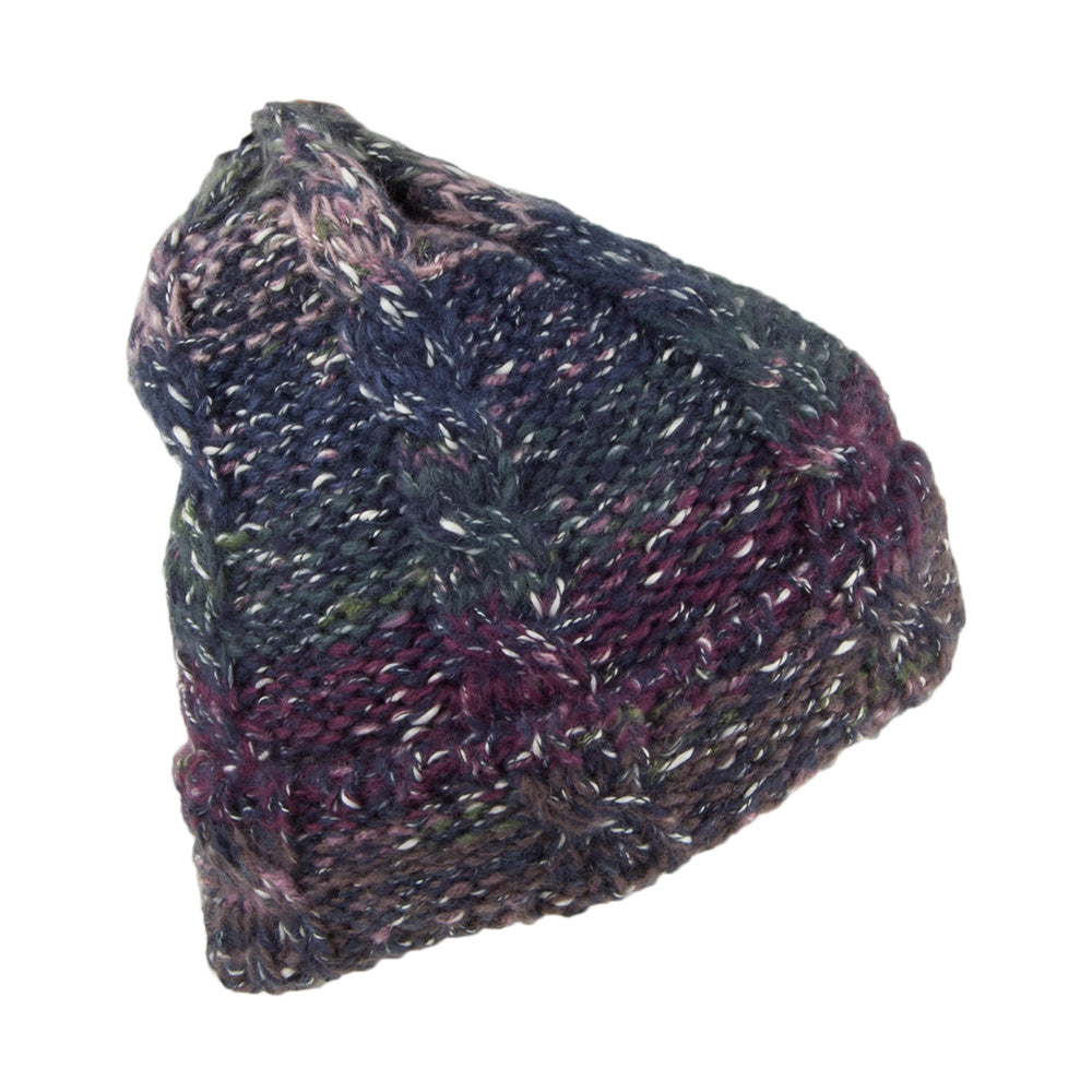 Bonnet Grosse Maille Rania bleu marine-mélangé BARTS
