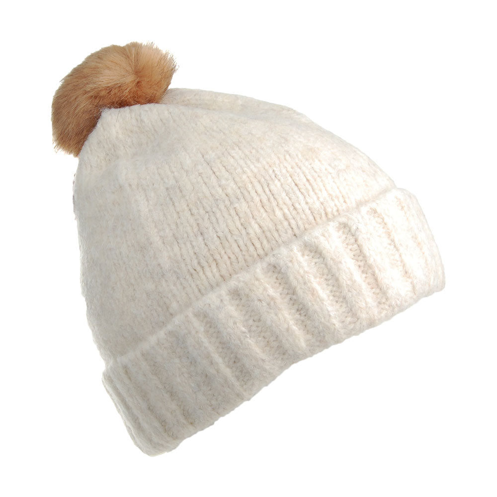 Bonnet à Pompon Snugwell crème JOULES