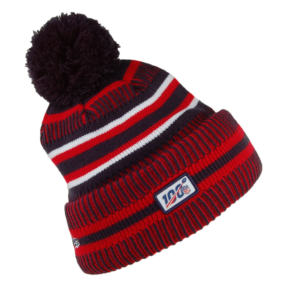 Bonnet à Pompon NFL On Field Knit Houston Texans marine-rouge NEW ERA