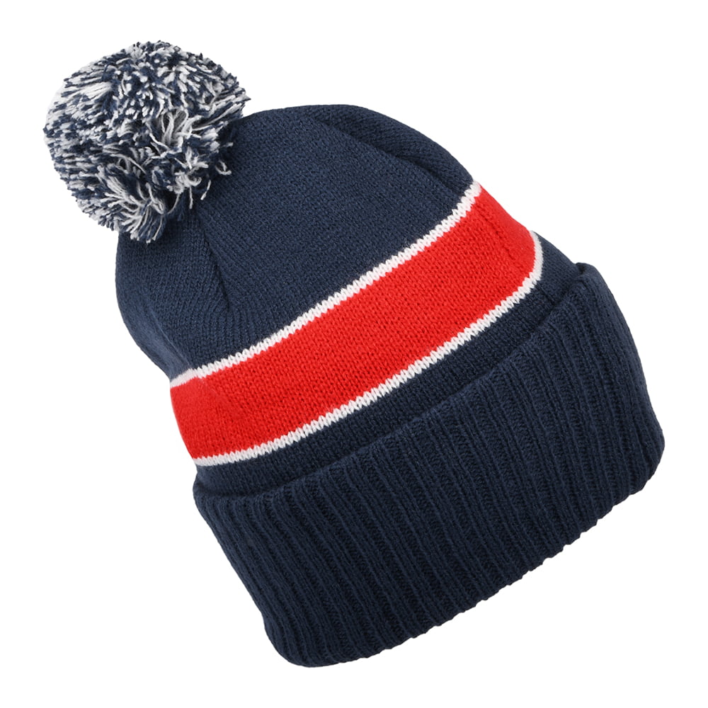 Bonnet à Pompon Utility Stripe bleu-rouge NIKE SB