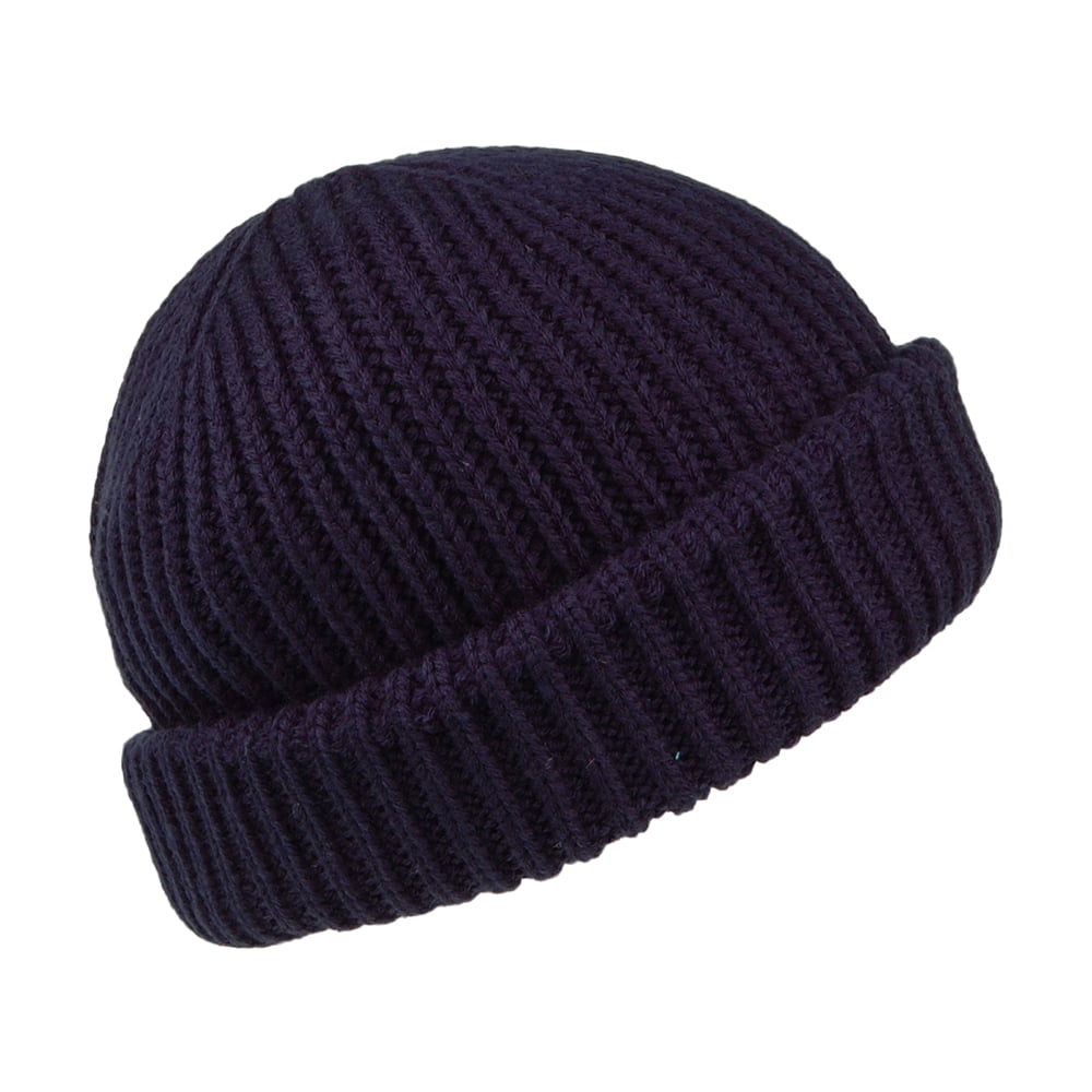 Bonnet Court avec Patch En Caoutchouc bleu marine TIMBERLAND
