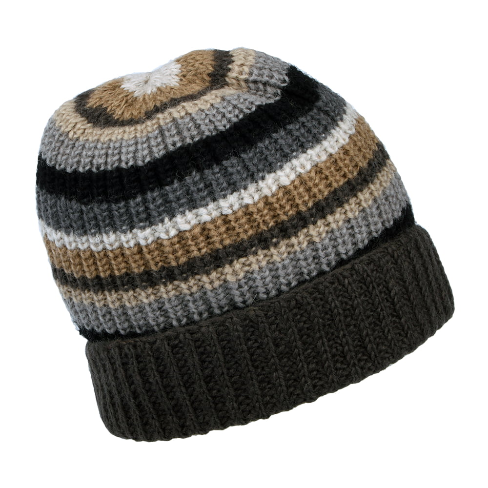 Bonnet à Revers Cardi Rib anthracite-multi KUSAN