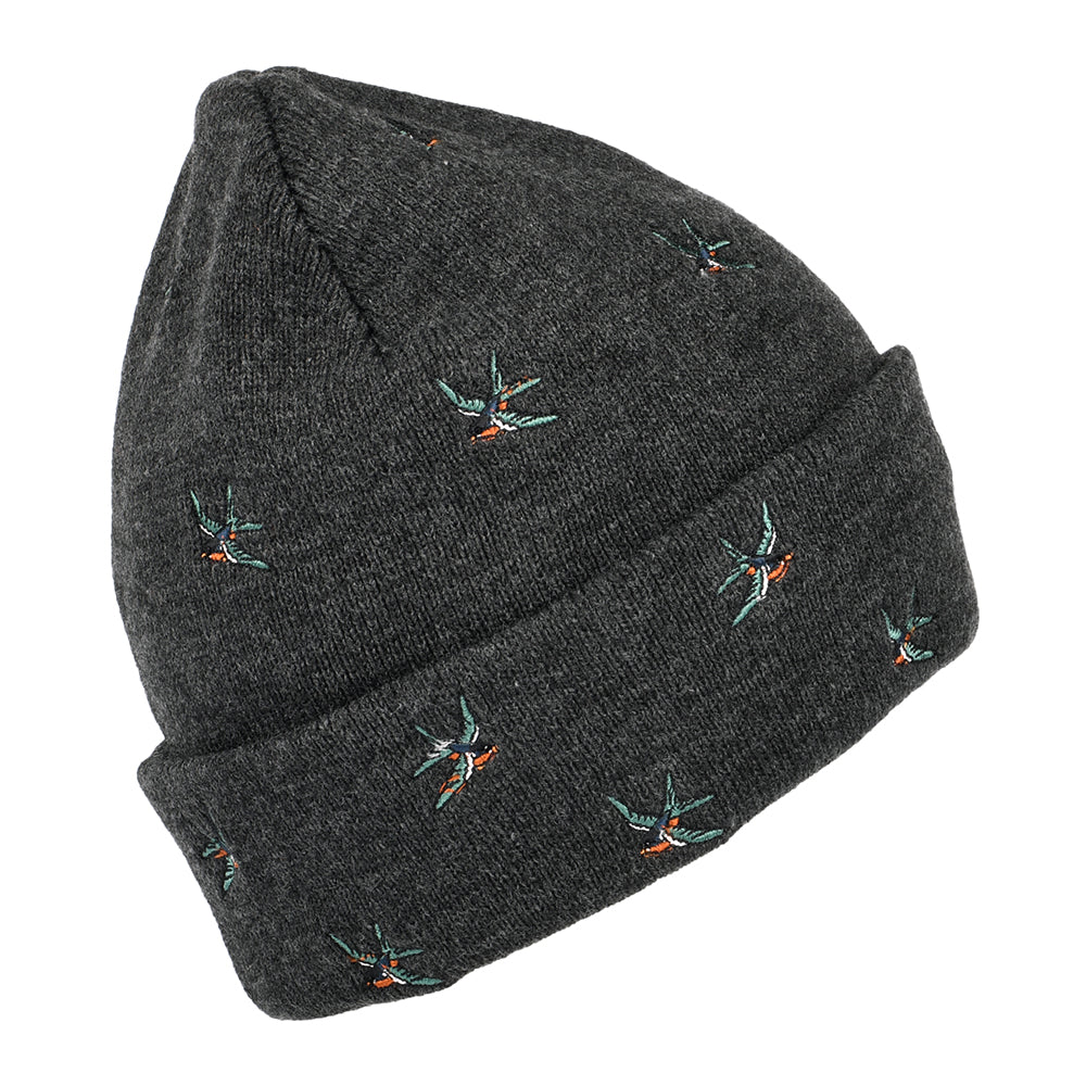 Bonnet à Revers Hirondelles Vinson gris foncé BARTS