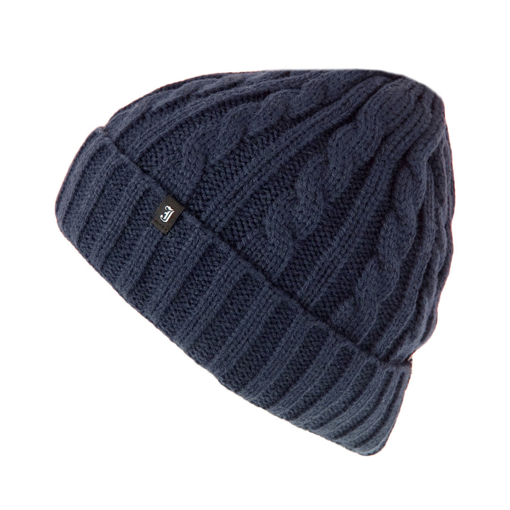 Bonnet à Torsades bleu marine JAXON & JAMES - VENTE EN GROS