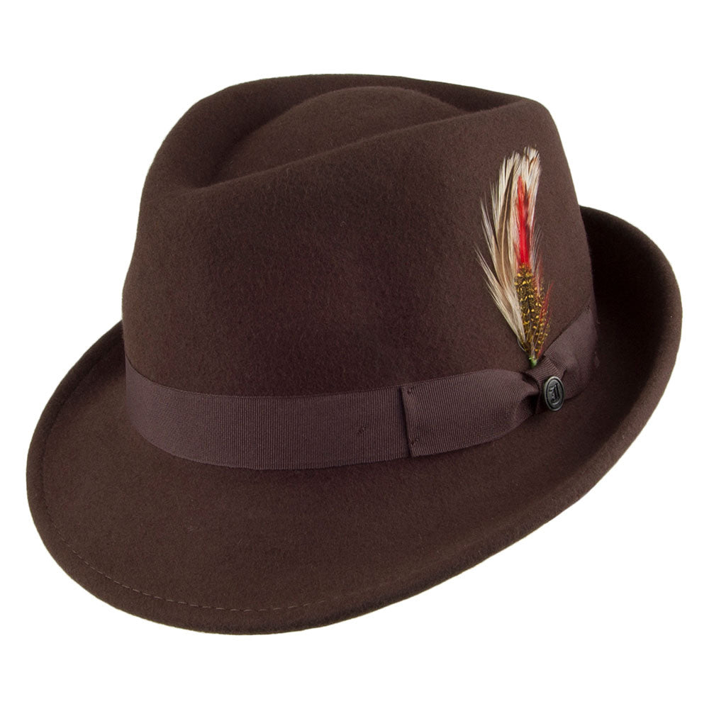 Chapeau Trilby Detroit marron JAXON & JAMES - VENTE EN GROS