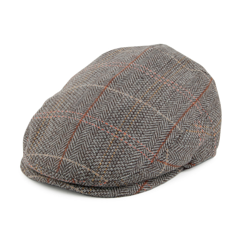 Casquette Plate Bébé en Tweed marron-gris JAXON & JAMES - VENTE EN GROS