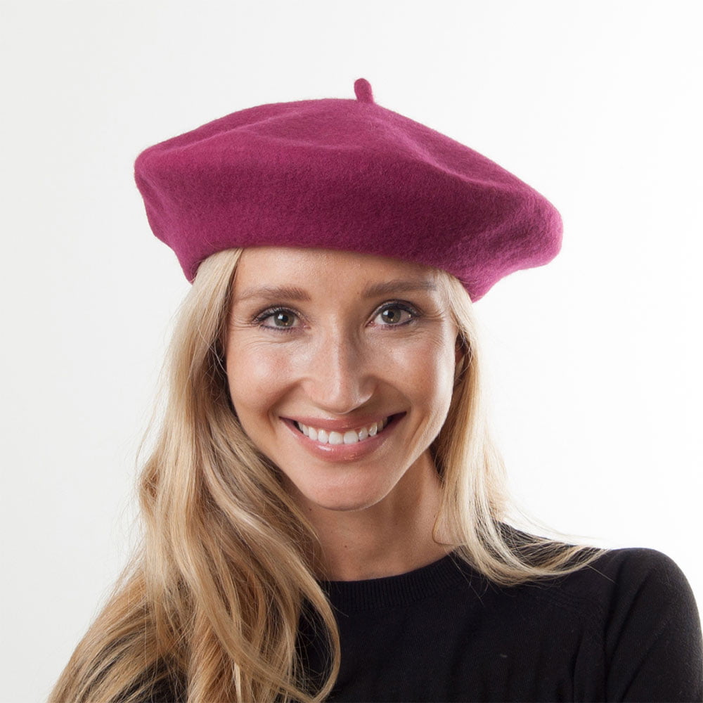 Béret en Laine framboise JAXON & JAMES - VENTE EN GROS - 200