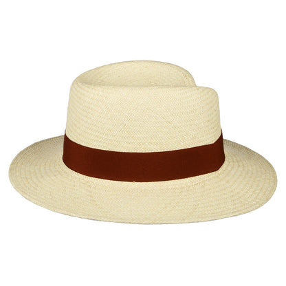 Chapeau Fedora Panama Florence naturel-rouille FAILSWORTH