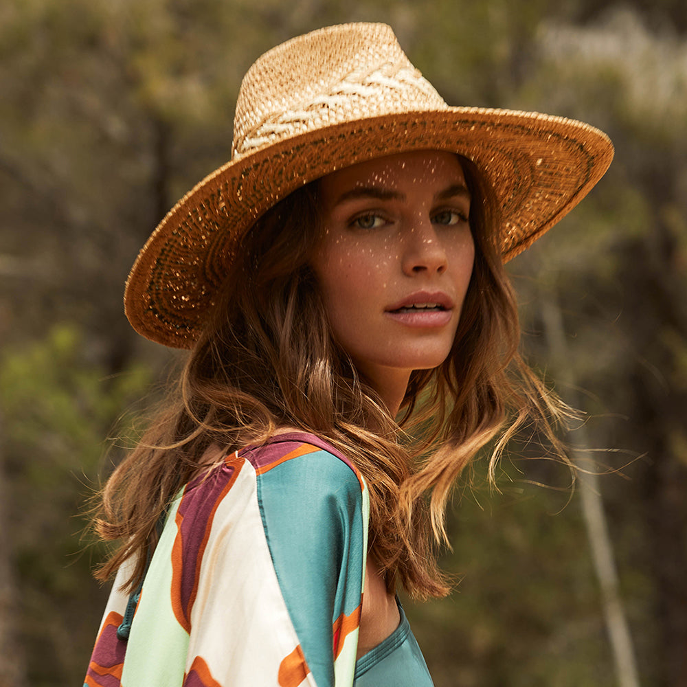 Chapeau Fedora Été Caledona marron clair-cèdre BARTS