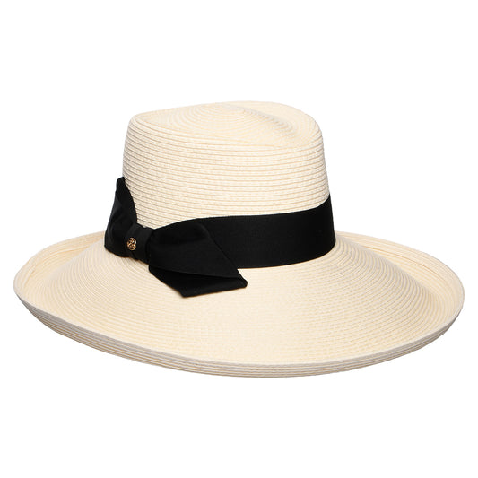 Chapeau Été en Paille avec Nœud Sissinghurst ivoire FAILSWORTH