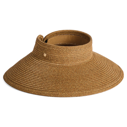 Visière Été à Bord Large en Paille Toyo Cannes beige sable FAILSWORTH
