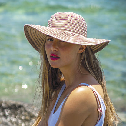 Chapeau Été à Bord Large Sonia khaki SCALA