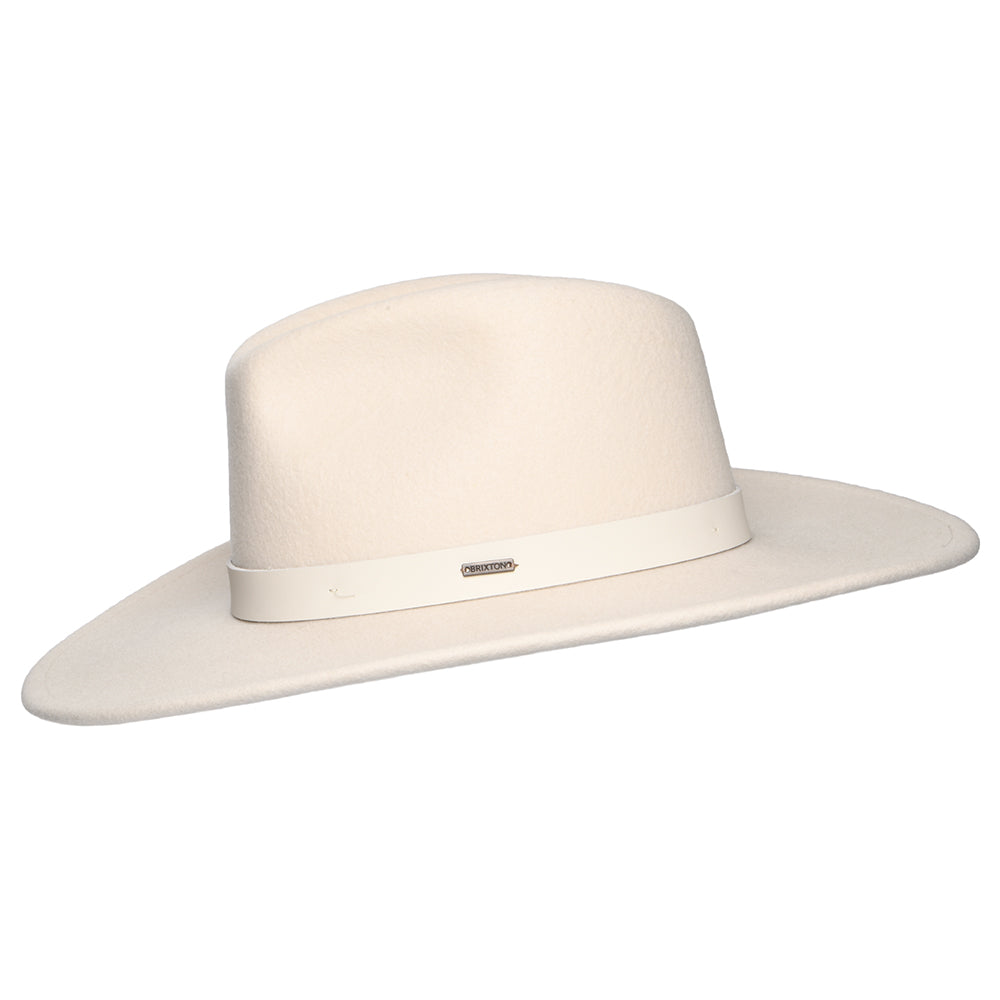 Chapeau Fedora en Laine Feutrée Harper crème BRIXTON