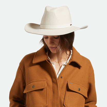 Chapeau Fedora en Laine Feutrée Harper crème BRIXTON