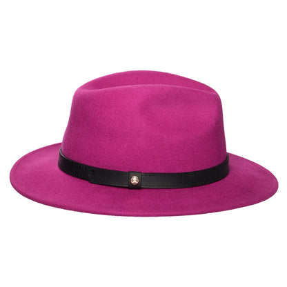 Chapeau Fedora en Laine Feutrée Hydrofuge Classic fuchsia FAILSWORTH