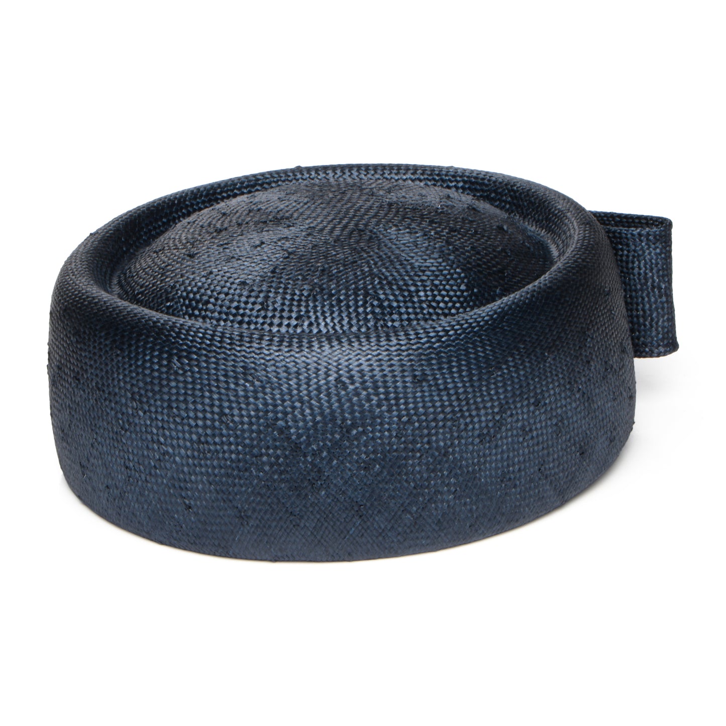 Chapeau Calot en Paille Jackie O bleu marine WHITELEY