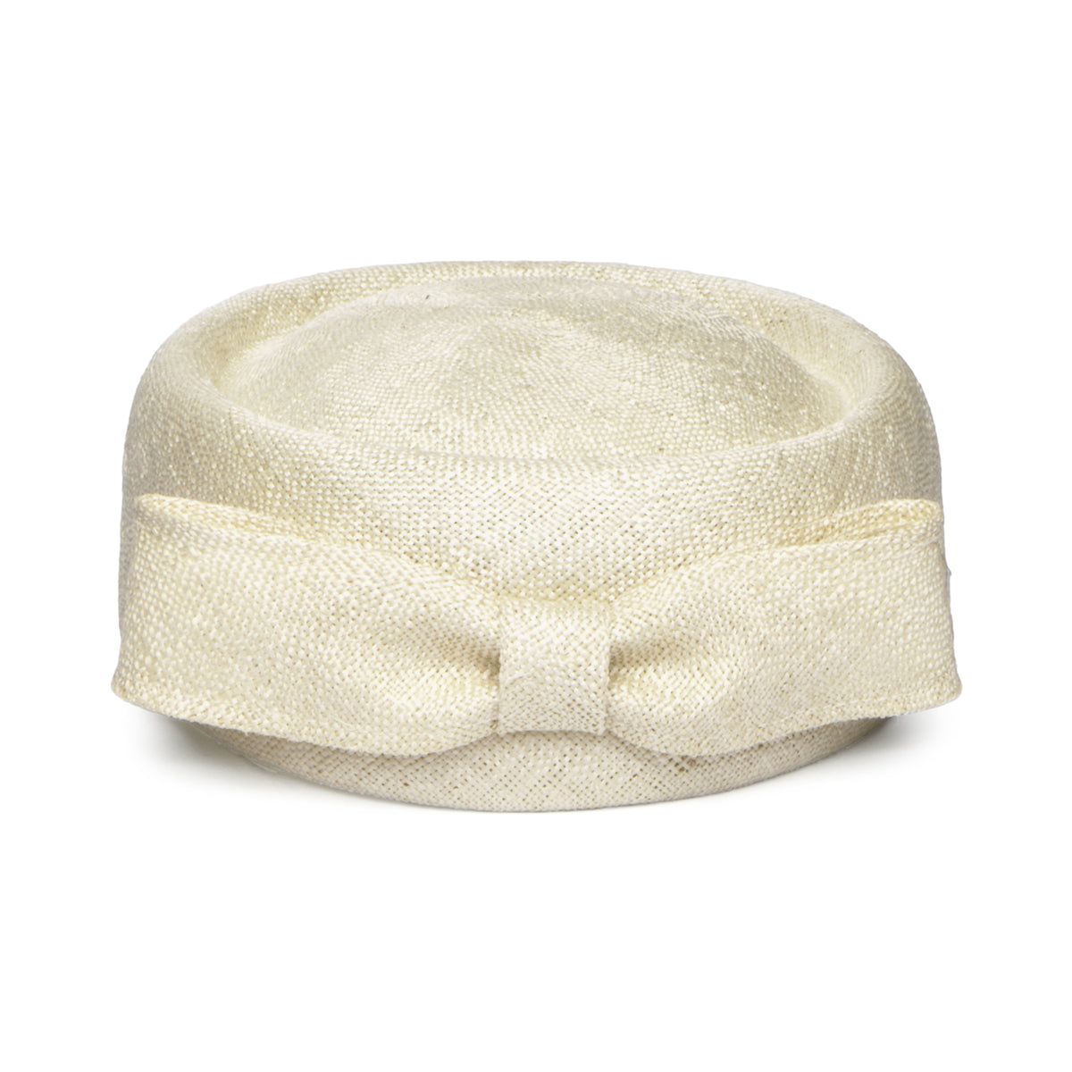 Chapeau Calot en Paille Jackie O ivoire WHITELEY