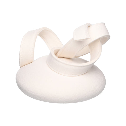 Chapeau Calot en Laine avec Boucles Beatrice blanc hiver WHITELEY