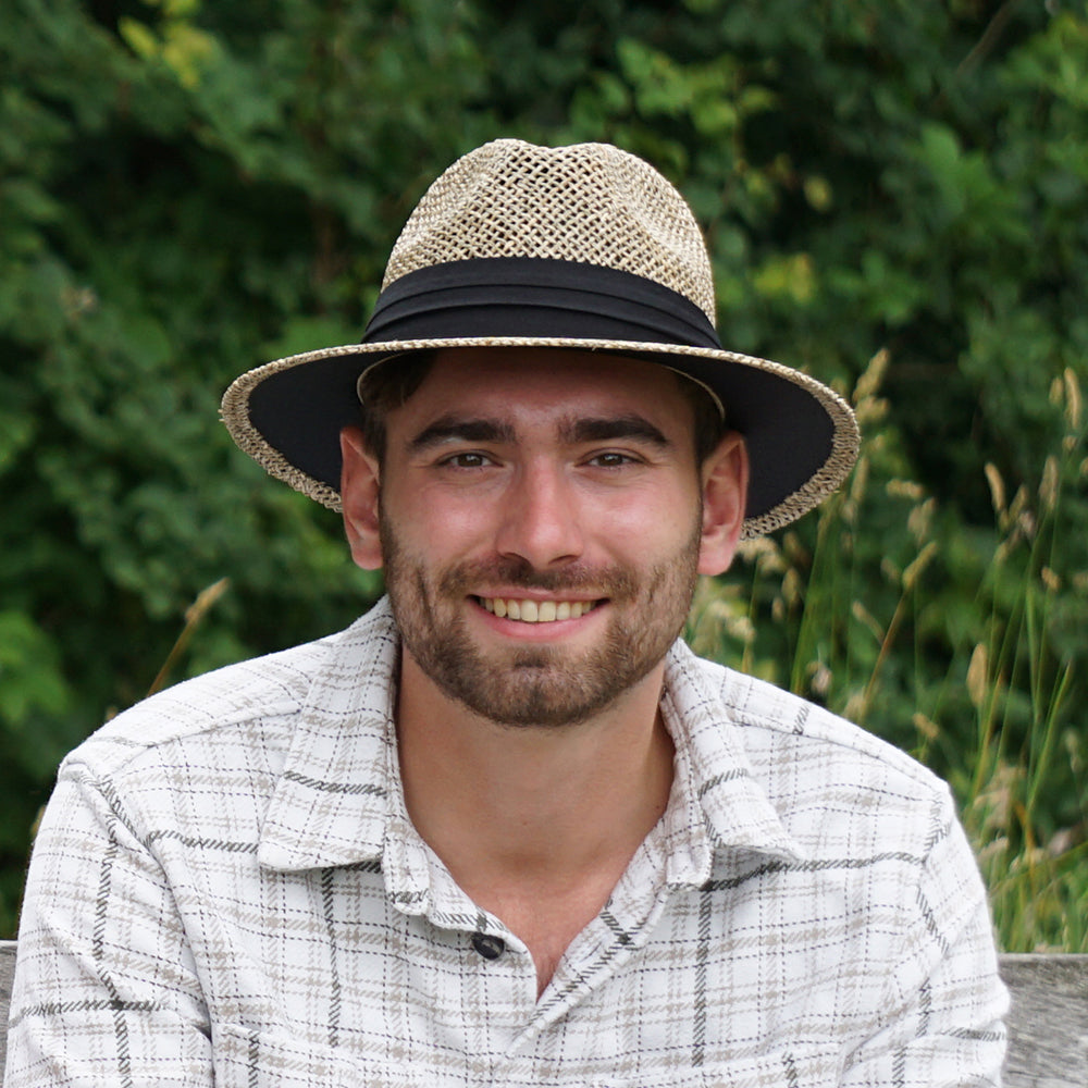 Chapeau Fedora Safari en Jonc de Mer naturel JAXON & JAMES
