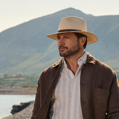 Chapeau Panama Fedora Safari naturel FAILSWORTH