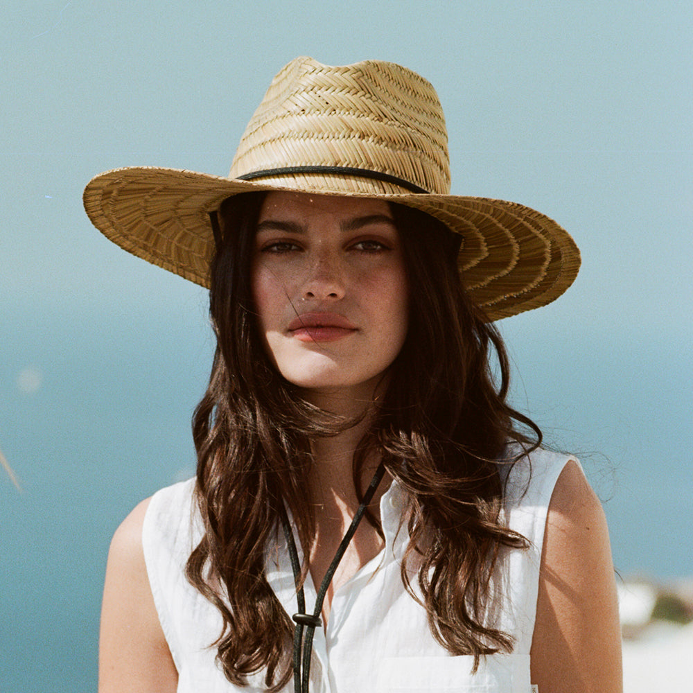 Chapeau Lifeguard en Paille Messer beige sable BRIXTON