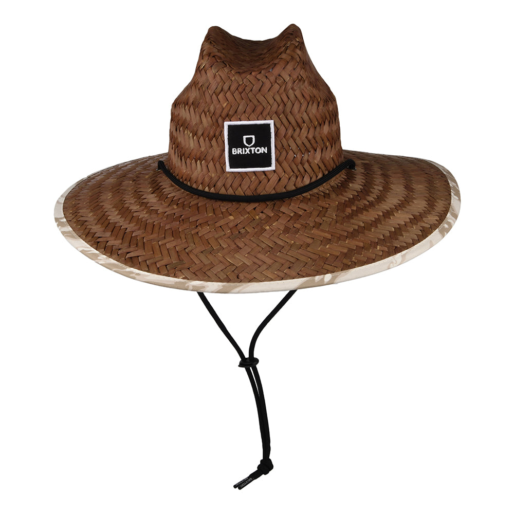 Chapeau Lifeguard en Paille Alpha Square toffee-blanc cassé BRIXTON