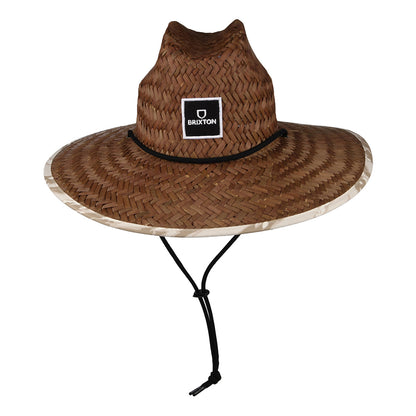 Chapeau Lifeguard en Paille Alpha Square toffee-blanc cassé BRIXTON