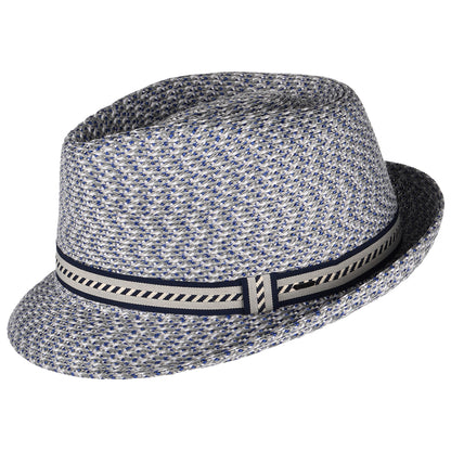 Chapeau Trilby Mannes bleu marine-crème BAILEY