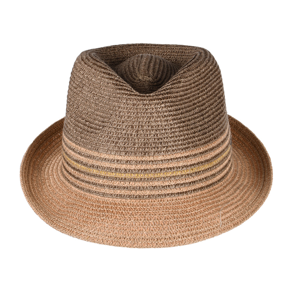 Chapeau Trilby en Paille Toyo Hooper marron-multicolore BAILEY