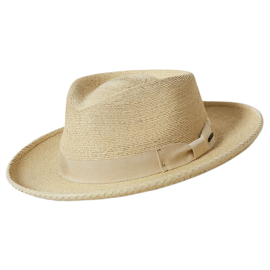 Chapeau Fedora en Paille Swindle naturel BRIXTON