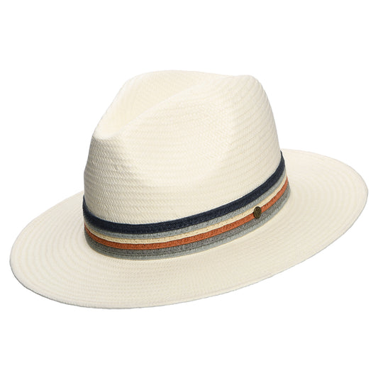 Chapeau Fedora en Paille Toyo Corsica décoloré FAILSWORTH