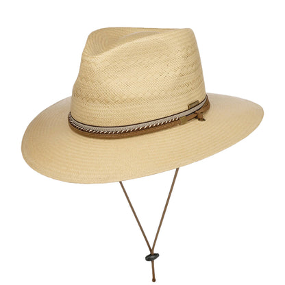 Chapeau Fedora Safari en Paille Toyo Ralcott Traveller naturel STETSON