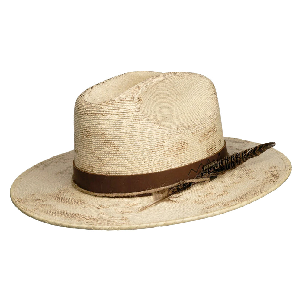 Chapeau de Cowboy en Paille de Palme du Mexique Vieillie Open Road naturel STETSON