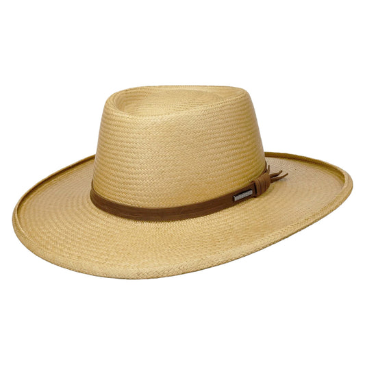 Chapeau Gambler Panama Valpaco sable STETSON