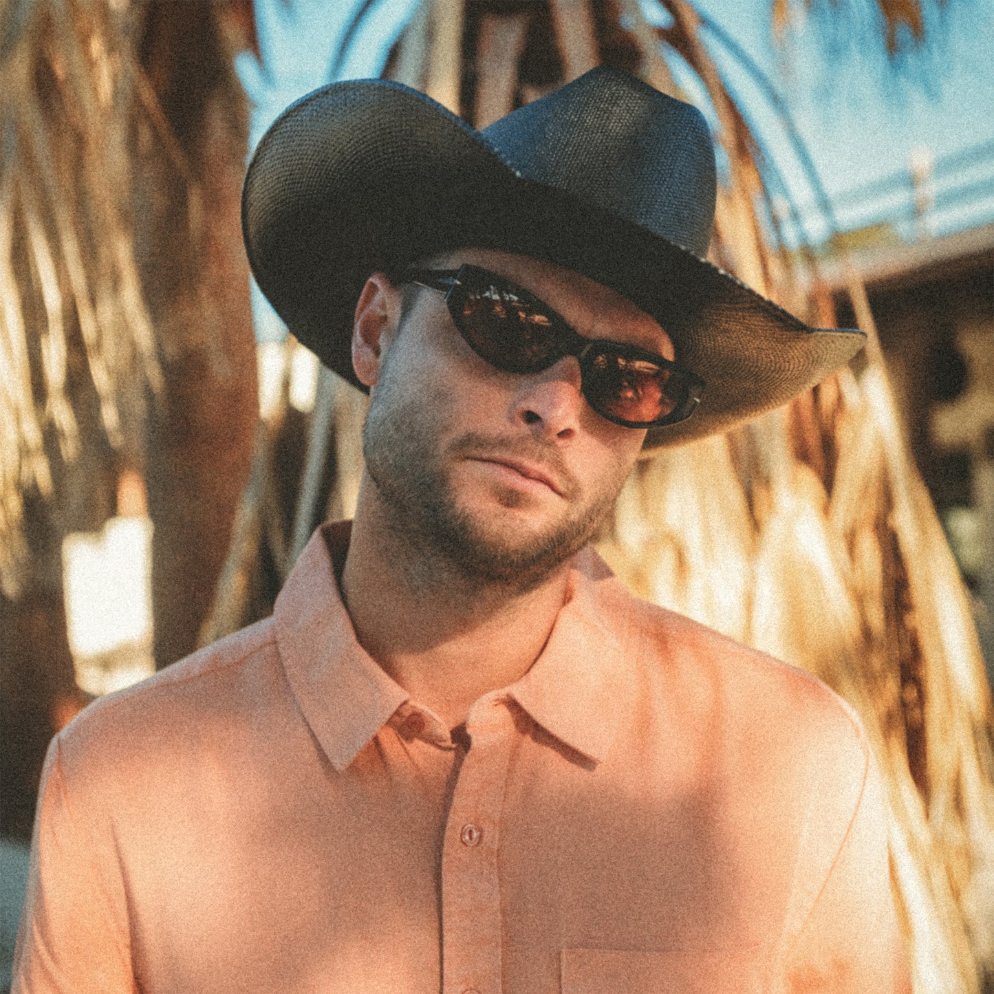 Chapeau de Cowboy en Paille Toyo Laredo noir BRIXTON