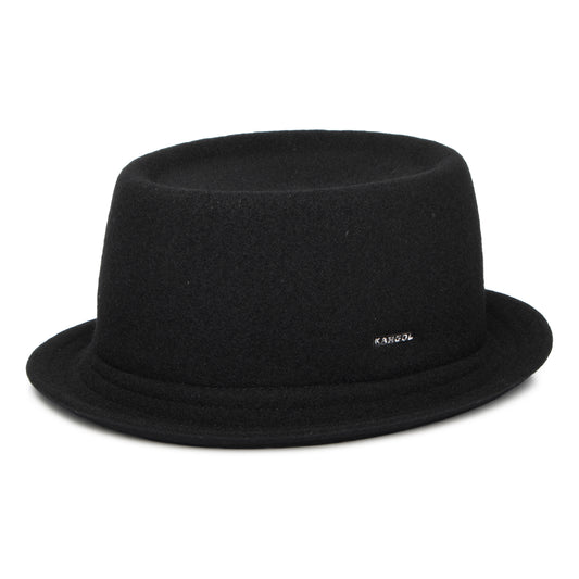 Chapeau Pork Pie en Laine Mowbray noir KANGOL