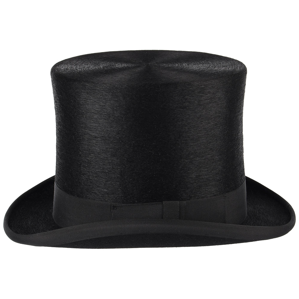 Chapeau Haut de Forme à Calotte Haute en Fourrure Feutrée noir CHRISTYS