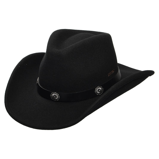 Chapeau de Cowboy en Laine Feutrée Déformable Hydrofuge Tamalo noir STETSON