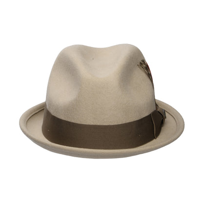 Chapeau Trilby en Laine Feutrée Gain sable-marron clair BRIXTON