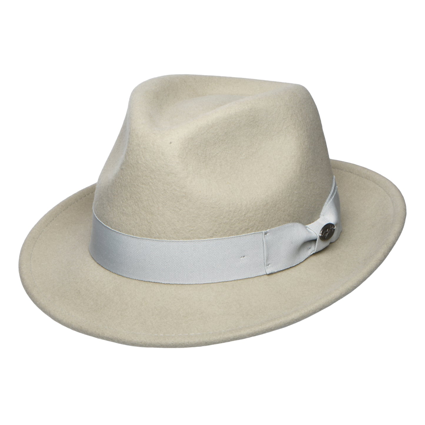 Chapeau Trilby en Laine Feutrée Maglor gris clair BAILEY